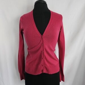 Womens Pink Cardigan Lightweight Size Xsmall